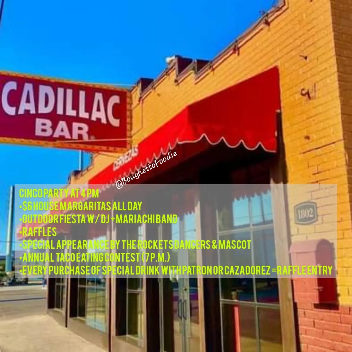 📍Houston
Check out these spots for
Cinco de Mayo🇲🇽
🍹From dive bars to elevated experiences