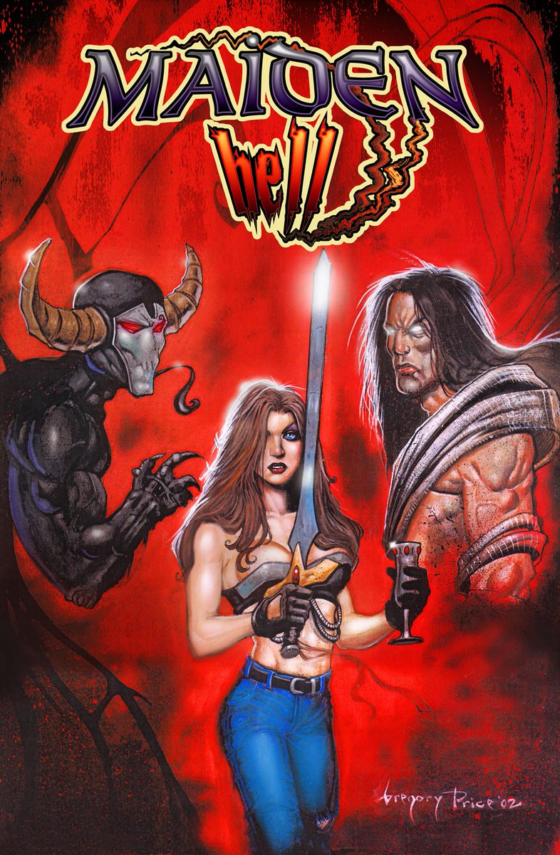 harmoncomics's tweet image. Maiden Hell comic book cover