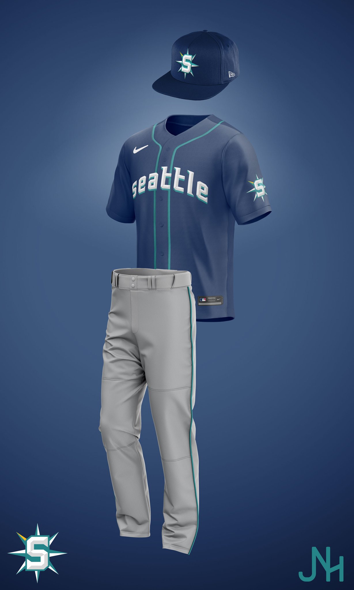 Chris Creamer  SportsLogos.Net on X: The Seattle #Mariners and Houston  #Astros turned back the clock last night for a classic rainbow vs powder  blue uniform matchup. Check out pics from the