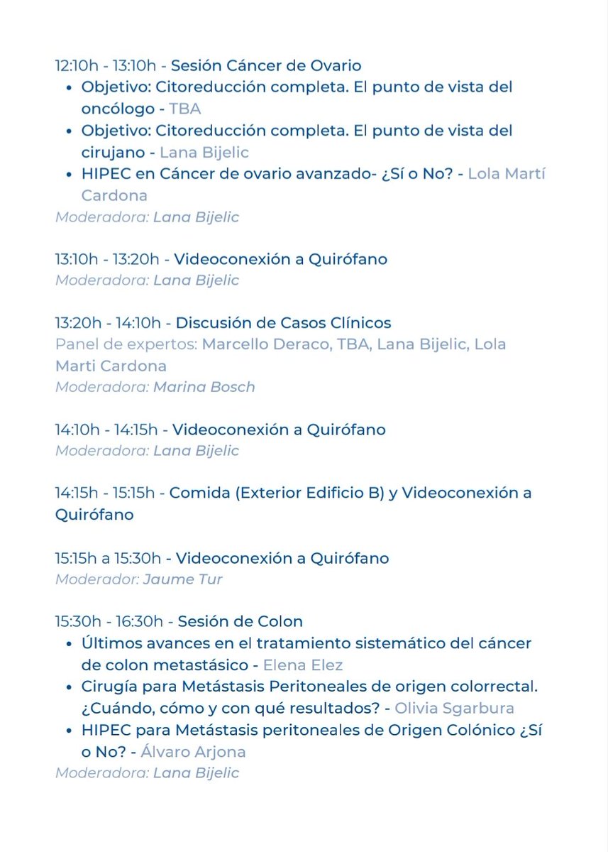 _JaumeTur_'s tweet image. 👉No os perdais la Jornada de Cirugía Oncológica Peritoneal el próximo 29/06 en @ConsorciCSI ! 🔗Inscripciones aquí: inscripcions.academia.cat/form.php?id=22… @SCatCir @ICO_oncologia @aecirujanos @GECOPeritoneal @aecformacion    Aquí podeis ver el programa 👇