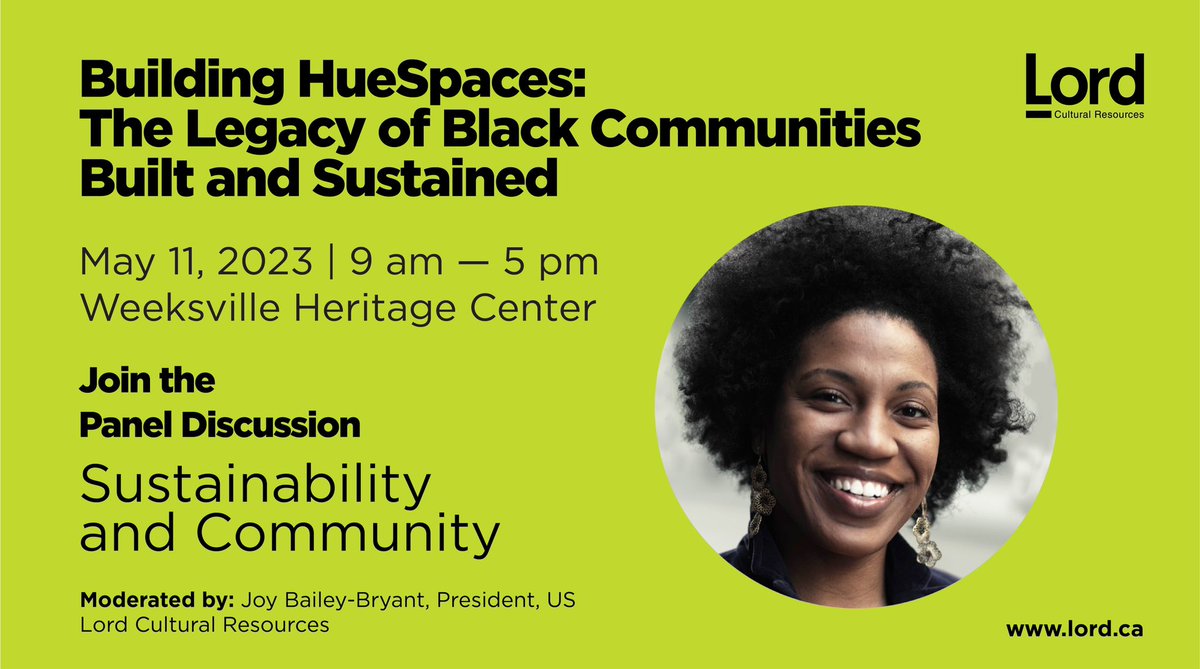 On Thursday, May 11th, gather with Joy Bailey-Bryant, Lord Cultural President, US, @MuseumHue, at the historic <a href="/Weeksville/">Weeksville</a>, for a free day-long Building HueSpaces event, on the Legacy of Black Communities Built and Sustained. 

Free registration here: bit.ly/3KDoBs1