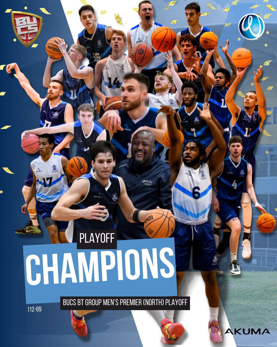 CHAMPIONS 🏆

And just like that, BUCS Prem here we come!

🏆112-69

Thank you <a href="/uclanbasketball/">UCLan Basketball</a> for a great game and thank you fans for your support. Couldn’t have done it without you!! 

Bring on the 23-24 season 🤩

#UWBasketball #UWSport  #TogetherOn3 #LetsGoWorcester