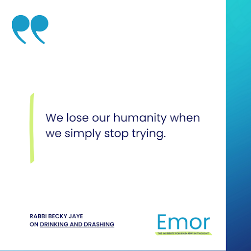 EmorInstitute's tweet photo. Emor Program Manager Rabbi Becky Jaye joined the Drinking and Drashing (@TorahWithATwist) podcast for an episode released yesterday to discuss the worth of the words we speak, how they impact our world, and how the Institute invites brave conversations to the table. https://t.co/dCNiJBUEue