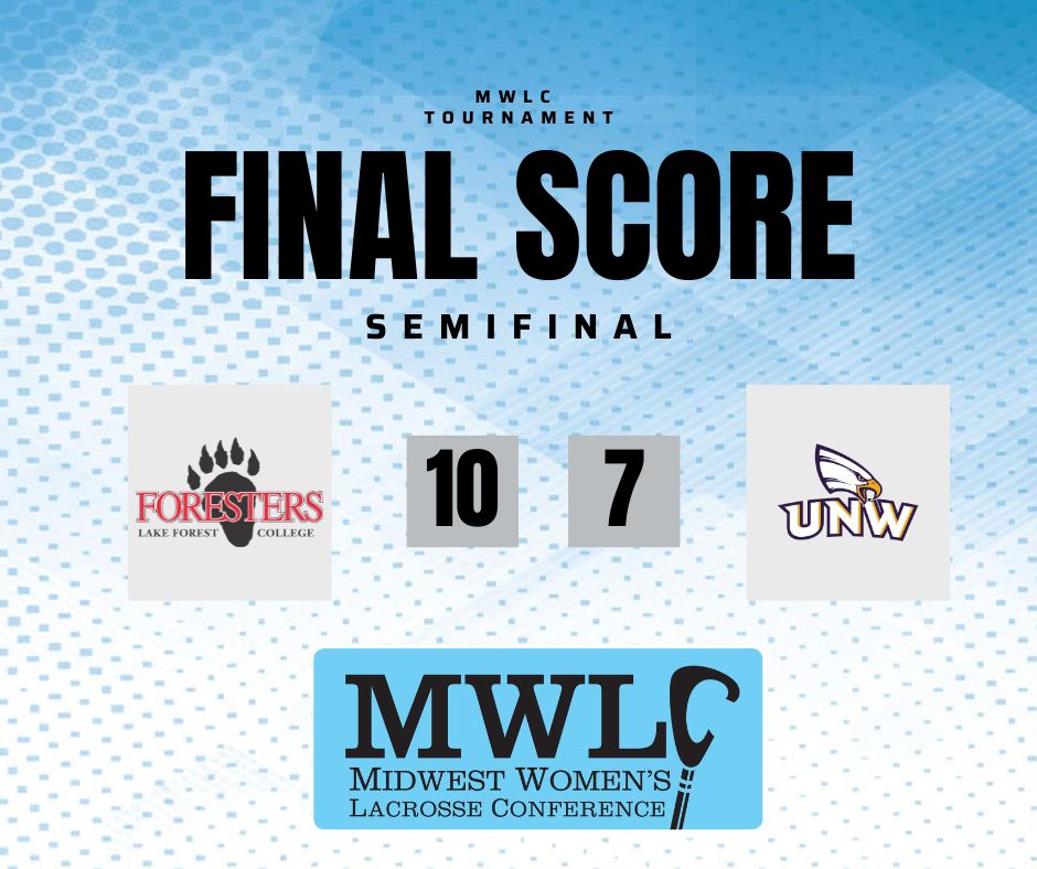 Semifinal game final score: Lake Forest 10, Northwestern 7.