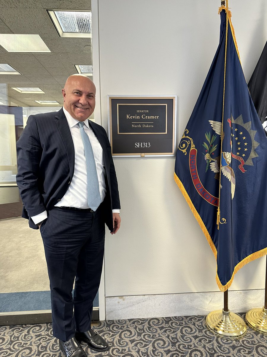 Today we were visiting US North Dakota Senator Kevin Cramer for discussing our investment projects in North Dakota. It was an excellent meeting. Thank you very much Senator Kevin Cramer and his staff.