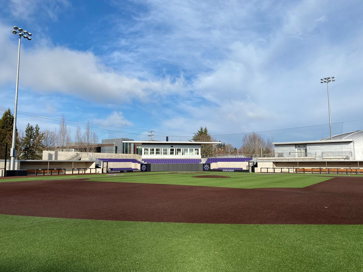 jojoyceharris's tweet photo. Portland Pilots Baseball Stadium | University of Portland. I was thrilled to have been a part of the collaborative team that built this remarkable facility. Exposed wood #clt panels were featured in different locations giving it some uniqueness and a sustainable building style. https://t.co/U3k2NUBuZI