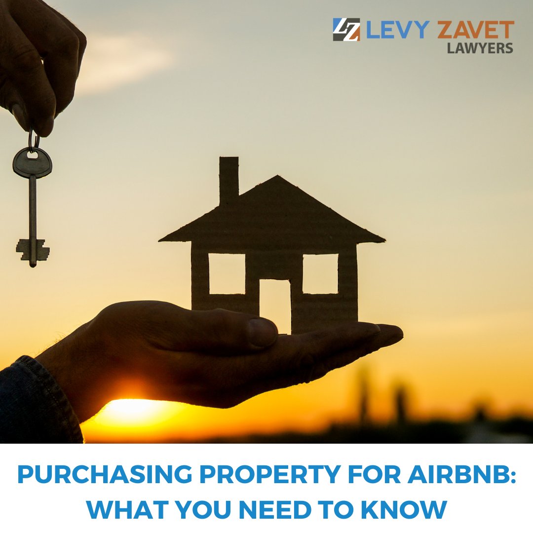 LevyZavet's tweet image. Thinking about purchasing a property in Toronto to use as supplemental income via 
#Airbnb? See what you need to know!

We can help you with all of your #propertyclosing needs. Contact us today at 416-777-2244 | Toll Free: 1-877-777-8977, or email us at ask@levyzavet.com.