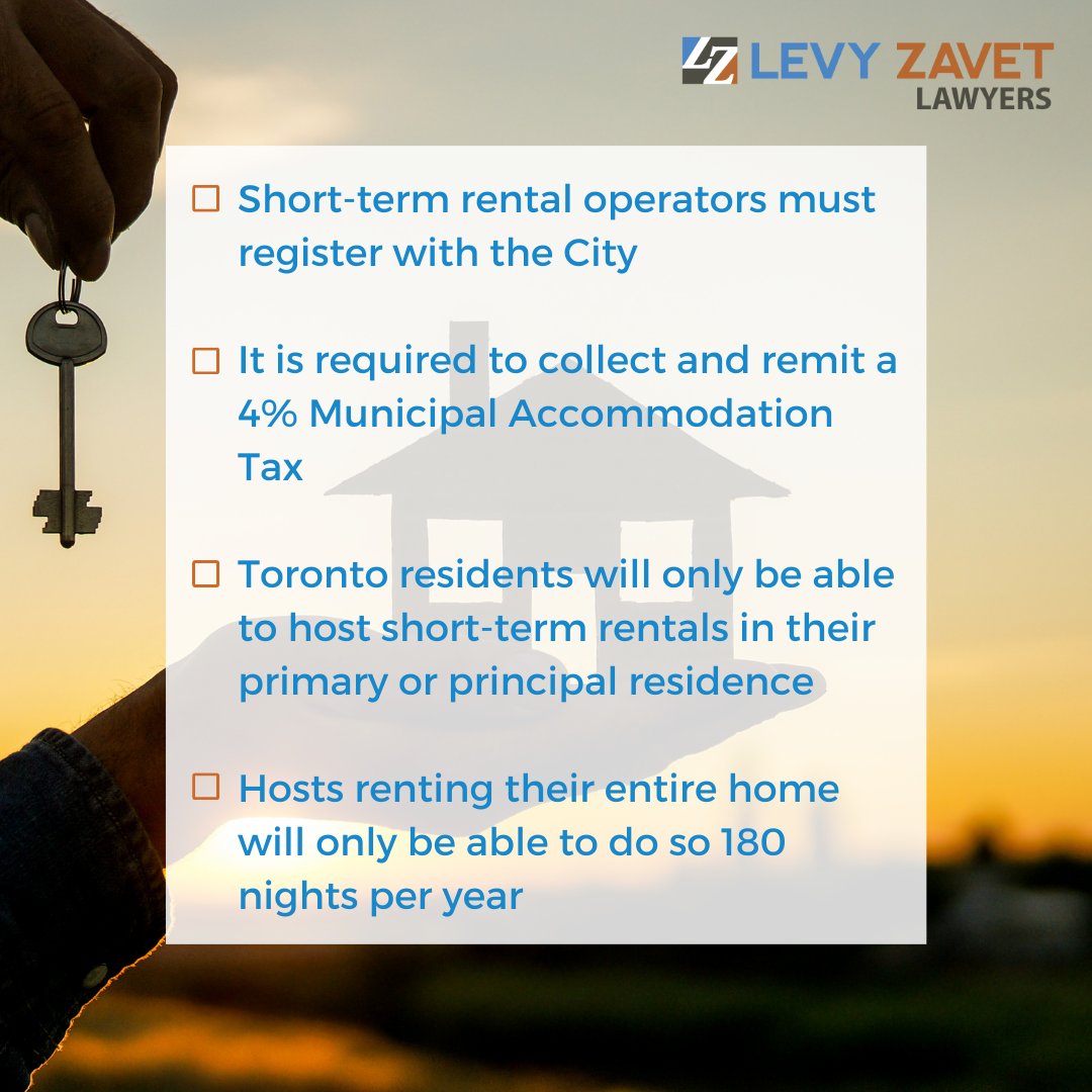 LevyZavet's tweet image. Thinking about purchasing a property in Toronto to use as supplemental income via 
#Airbnb? See what you need to know!

We can help you with all of your #propertyclosing needs. Contact us today at 416-777-2244 | Toll Free: 1-877-777-8977, or email us at ask@levyzavet.com.