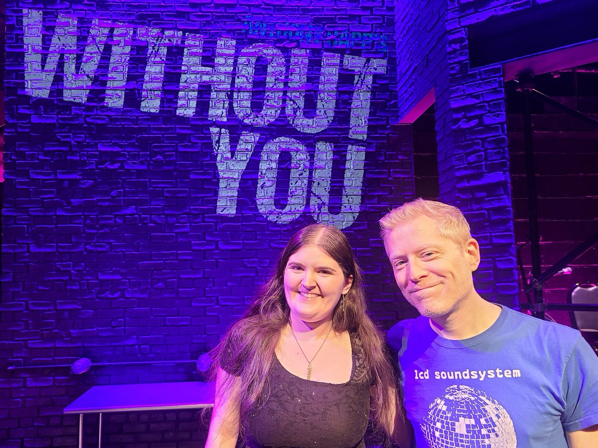 JenniviereS's tweet photo. Opening night and original closing night (before extension) of @withoutyoushow
What can I say about it that hasn't been said already? It's bittersweet, moving, and impactful- even on my fifth view. 
Everyone should see this. 
Thank you @albinokid for bringing this story to stage. https://t.co/ofC9ItRpmS