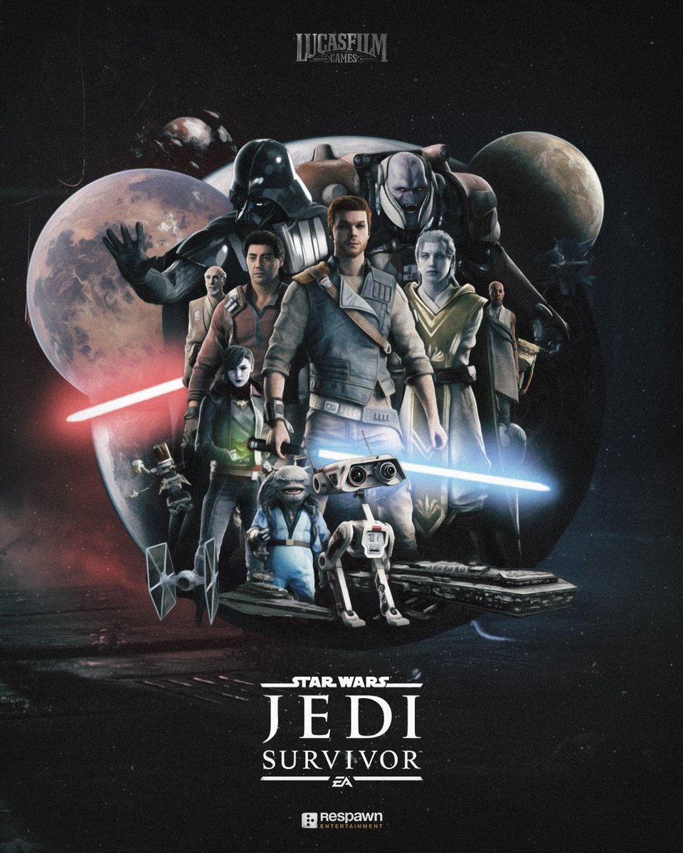 EagleVisionOff's tweet photo. My fan art for @EAStarWars #JediSurvivor I spent over 50 hours in this game and I'm amazed! Great job @Respawn 👏🏽 https://t.co/qxJT1mZp0i