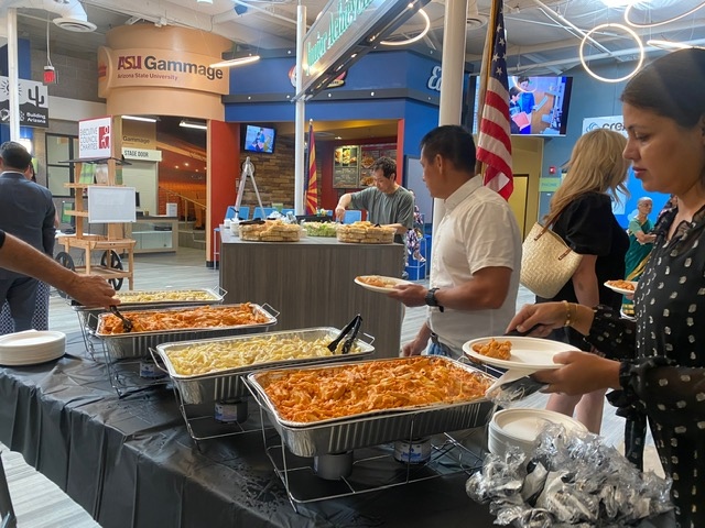 JRIHospitality's tweet photo. Chompie's was proud to sponsor and feed the 2023 Junior Achievement of Arizona 18 Under 18 Award recipients and their guests. It's fantastic to see the bright future these young folks have – already making a difference in our local communities and beyond. https://t.co/metuCclVBL
