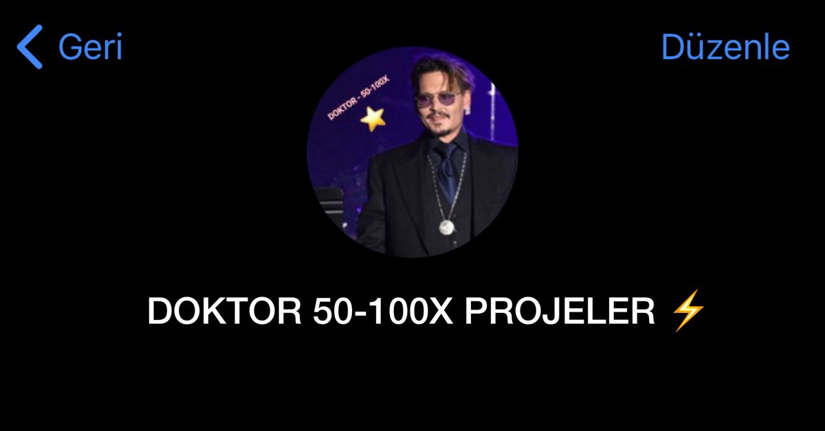 DOKTOR 50-100X PROJELER KANALI KURULDU! 

Kanal gizlidir aynı isimde açılan kanal olursa itibar etmeyiniz.

An itibari ile alımlara başlayacağım. Bu kanala alımları gönderilerime düzenli RT - LİKE yapanlardan tek tek seçeceğim! 

$100 ile $10000 KAZANMAK mümkün!