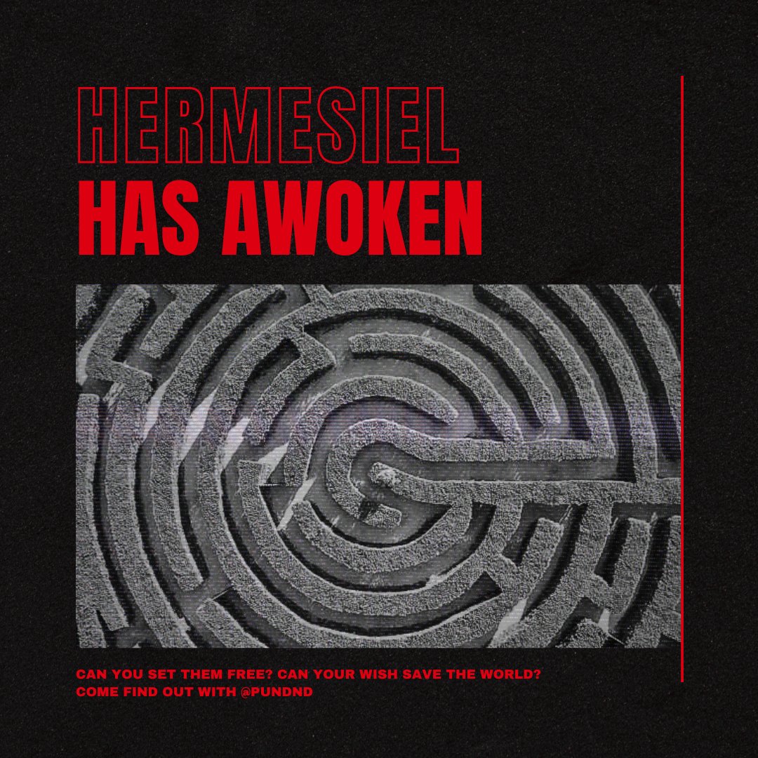 Air_DnD_Group's tweet photo. The Trials of Hermesiel is a string of puzzles laid out to challenge and confound you. It will test your problem solving skills as well as your teamwork!
Are you up to the challenge? Come see with @PunDnD
#ttrpg #dnd5e #ttrpgfamily #ttrpgsolidarity #DnDMovie #paidgame https://t.co/5buqWEqyUr