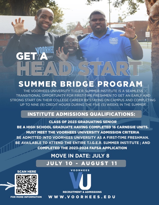 Voorhees University Admissons tweet media