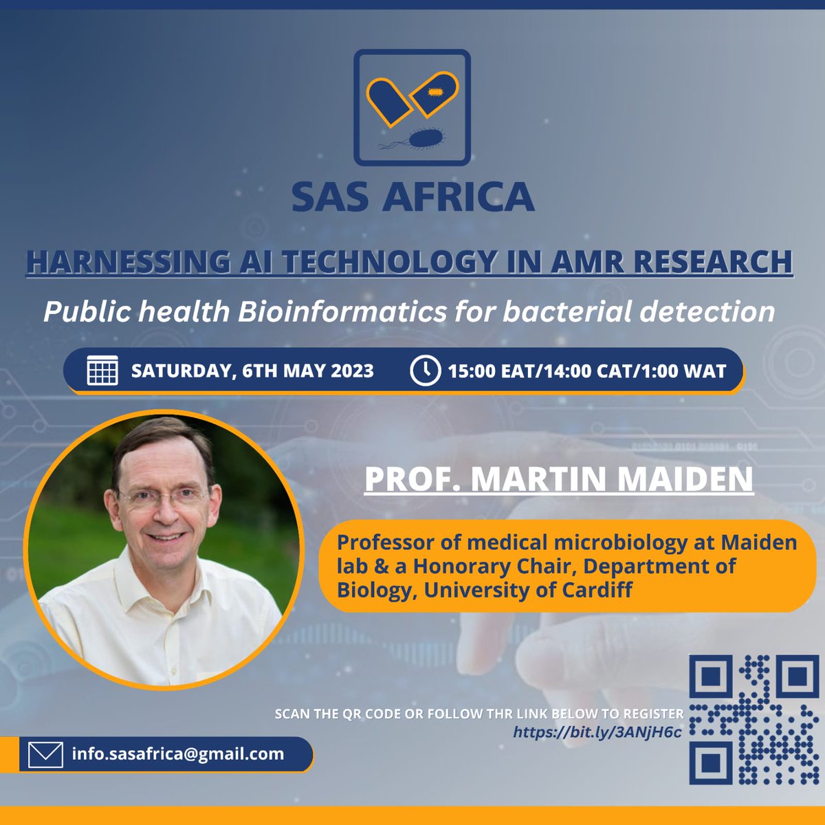 Are you interested in learning more on how #datatechnologies can contribute to in #AMR research? We have a webinar series lined up for you🎉🎉

Join the first webinar this Saturday (Details in linked flier)!
Link👇
us06web.zoom.us/meeting/regist…

#StopSuperbugs