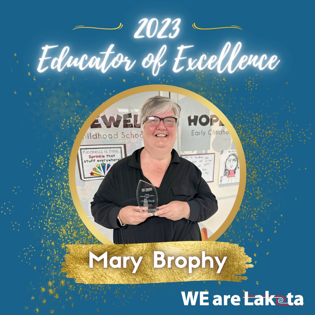 No better week to honor our 2023 #EducatorsofExcellence than #TeacherAppreciationWeek! Today, we surprised this year's Admin/Support Staff winner w/ @NorthCinciFdtn. Congrats @hopewellECS Principal Mary Brophy, who has dedicated her entire 3️⃣5️⃣ year career to #WEareLakota!