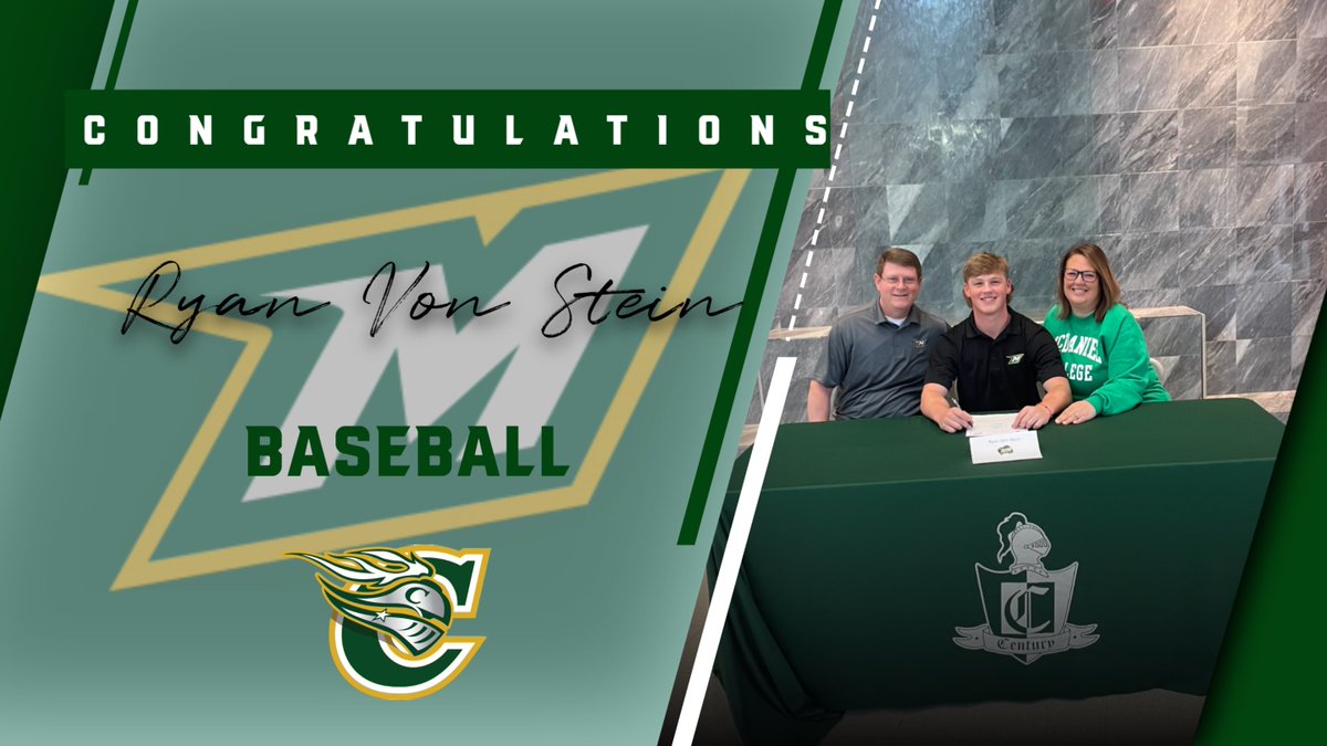 Century_Knights's tweet photo. Congratulations, Ryan Von Stein who will continue his Baseball career at McDaniel College! #GoKnights https://t.co/v4JTxh7HS4