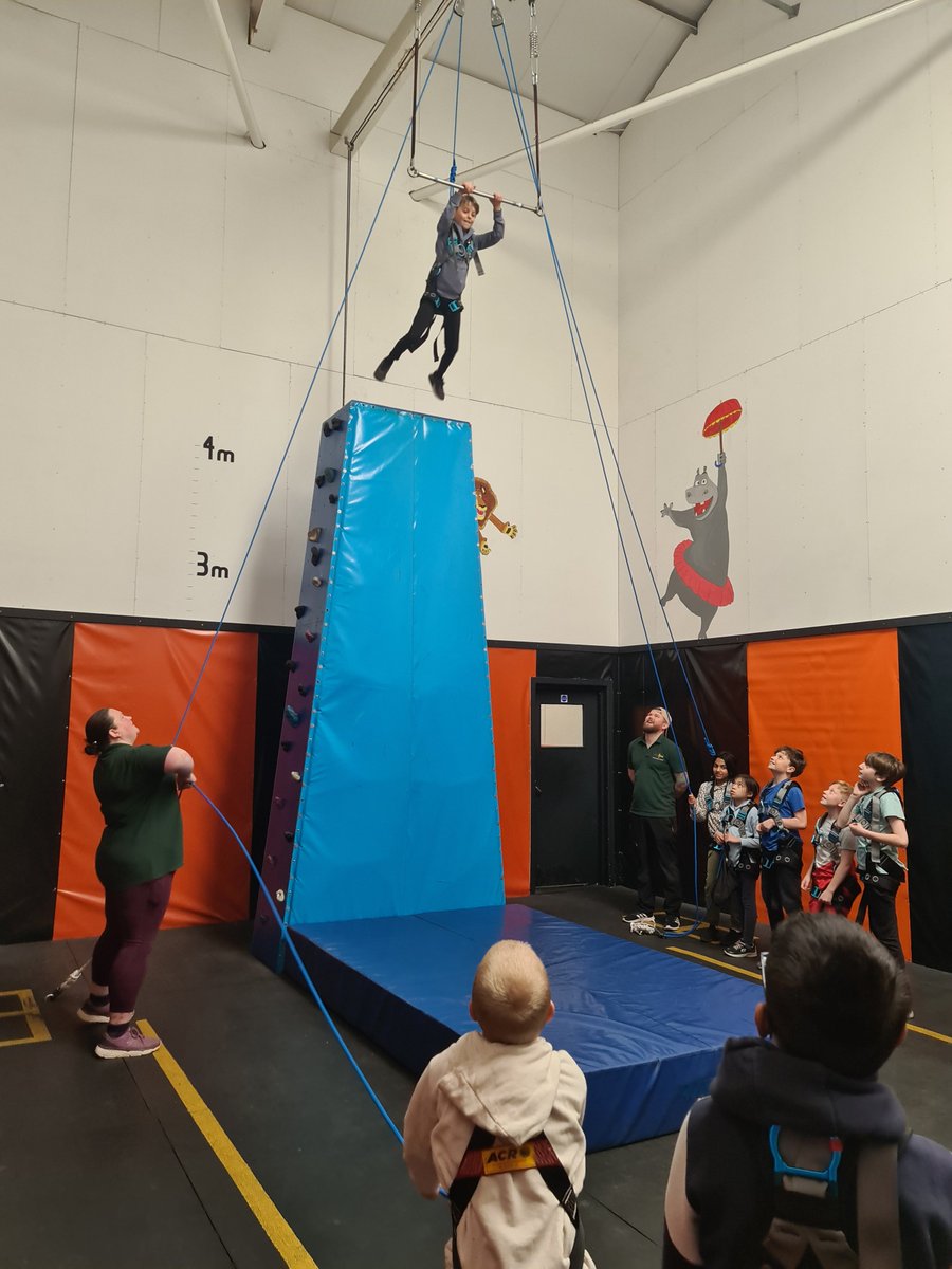 StVincentsPr's tweet photo. Year 5 enjoying Day 1 at @RealRobinwood #cratechallenge #trapeze #piranhapool #nightline #faceourfears #collaboration #support #makeadifference https://t.co/kKDtqNAAVN