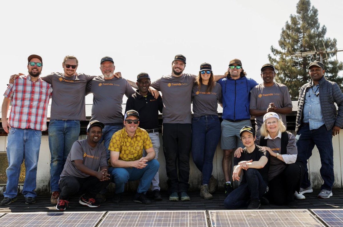 It's been a wonderful week for #TwendeSolar &amp; our  colleagues from #Ethiopia. We look forward to sharing more about this exceptional partnership. In the meantime, here is a pic of all of us together enjoying the power of the sun!
#LetsGoSolarTogether
#TheCommunityProjectEthiopia