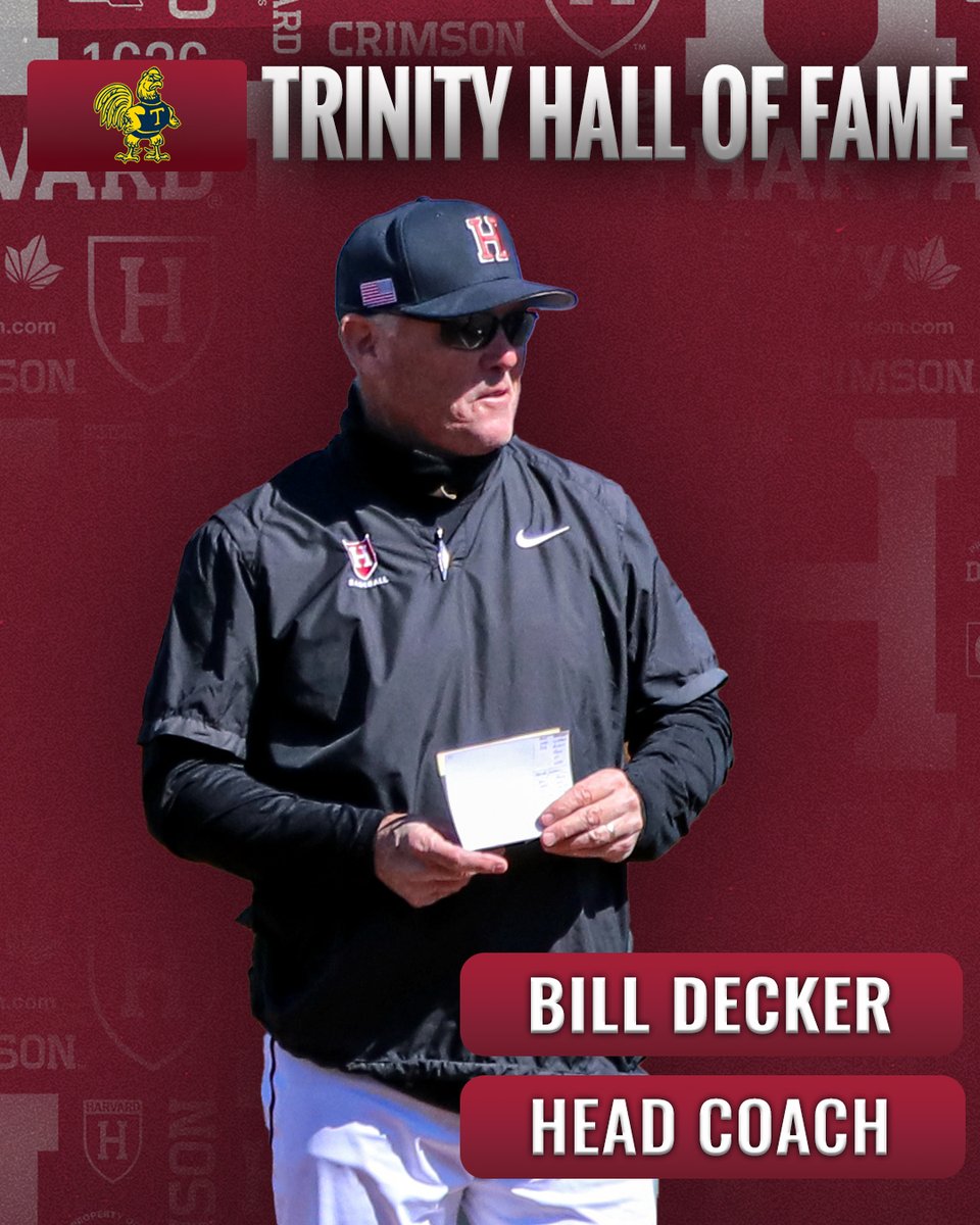 Harvard Baseball (@harvardbaseball) on Twitter photo Congrats to our head coach Bill Decker on his induction into the <a href="/BantamSports/">Bantam Sports</a> Hall of Fame! 👏
A well-deserved honor❗️
#GoCrimson #OneCrimson Congrats to our head coach Bill Decker on his induction into the <a href="/BantamSports/">Bantam Sports</a> Hall of Fame! 👏
A well-deserved honor❗️
#GoCrimson #OneCrimson