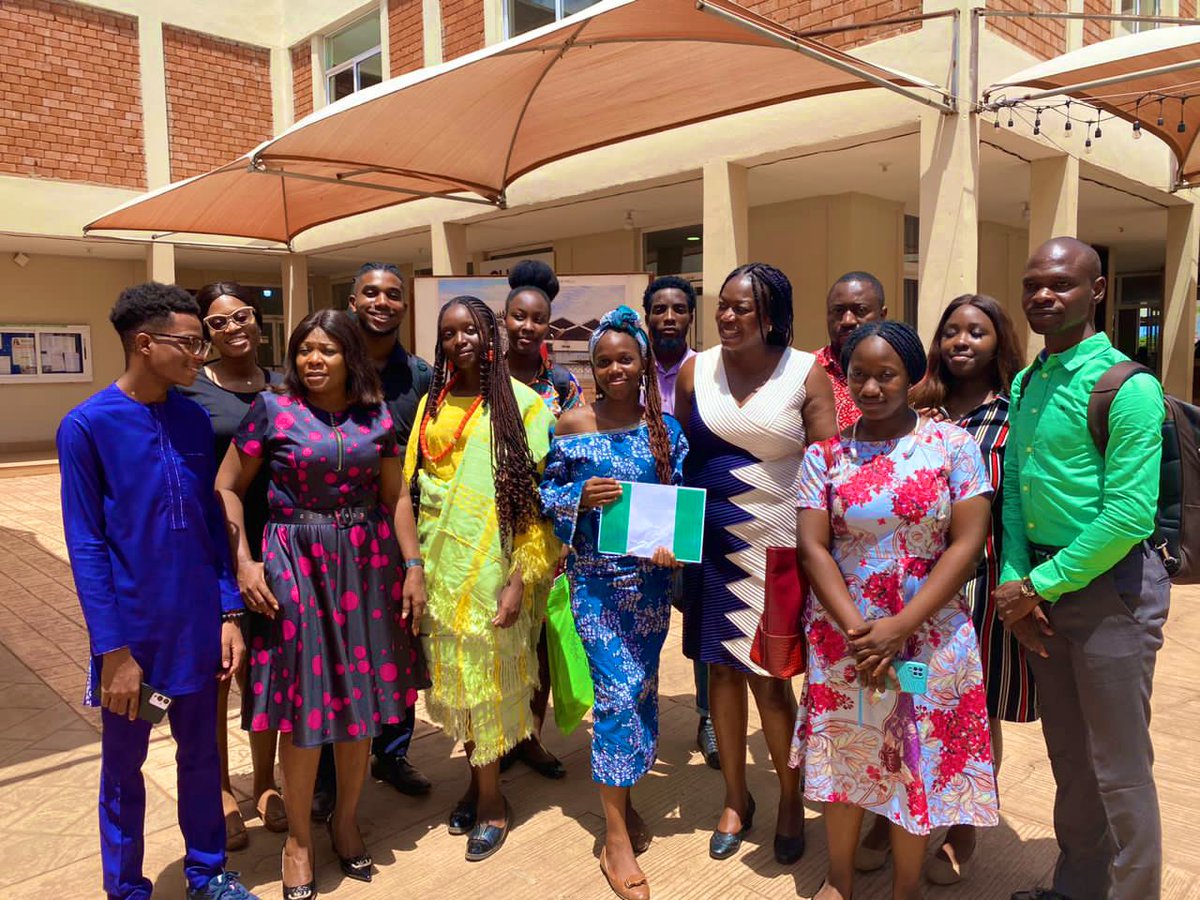 AsagCu's tweet photo. We got our ASAG WEEK Celebration Day 2 on the road with our GIA EXHIBITION at the Inner Court of the School Commercial Hub with our International Students also Exhibiting their nonpareil Foreign Attires.
#AsagCu
#AsagWeek
#LetsBuildAsagTogether https://t.co/5qZZi8MfwJ