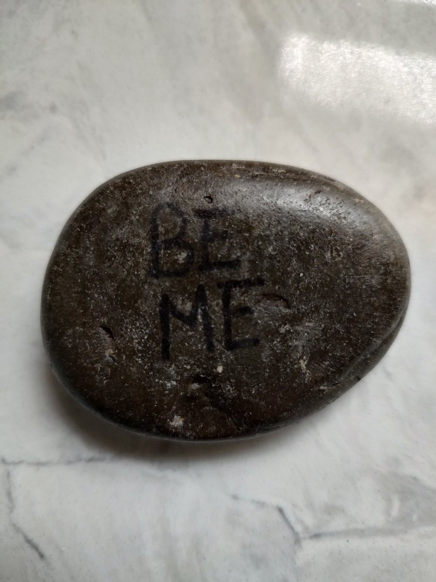 Leadership retreat changed me. Encouraged to discover my divine purpose. Exercise to write our takeaway on a rock for a year. Mine? 'BE ME.' Kept a secret for years as a survivor. Built a good life but couldn't be myself. Now it's time to BE ME! #Survivor #Authenticity #SelfLove