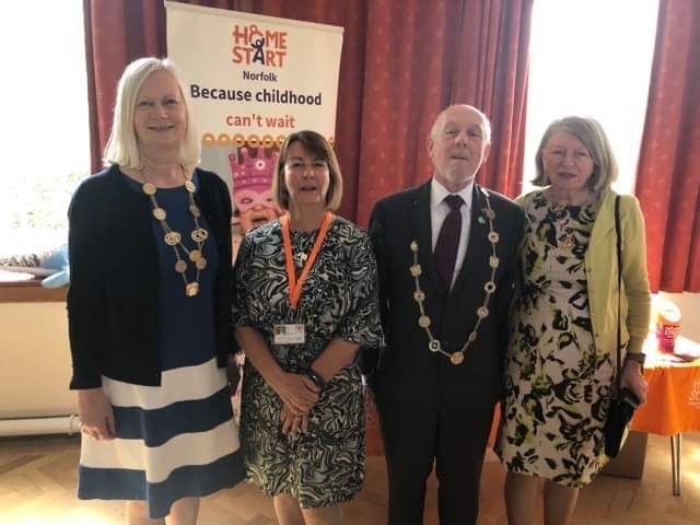 We were very proud to attend the AGM of @homestartnor today and hear about the wonderful work they and their #volunteers have done in very difficult times. This has been the Civic Charity for @LMNorwich and the Sheriff of #Norwich for 2021 to 2023 - #Becausechildhoodcantwait.