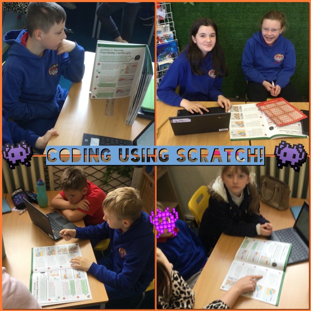 PPS_Eira's tweet image. #DosbarthEira had fun completing @scratch challenges last Friday 👾 They had to follow instructions to create a fun maths game. If there were errors, they had to problem-solve to fix them. Gwaith da! @Phip_Primary #phipdcf