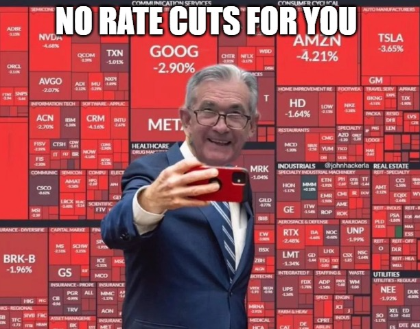 No rate cuts for you!
