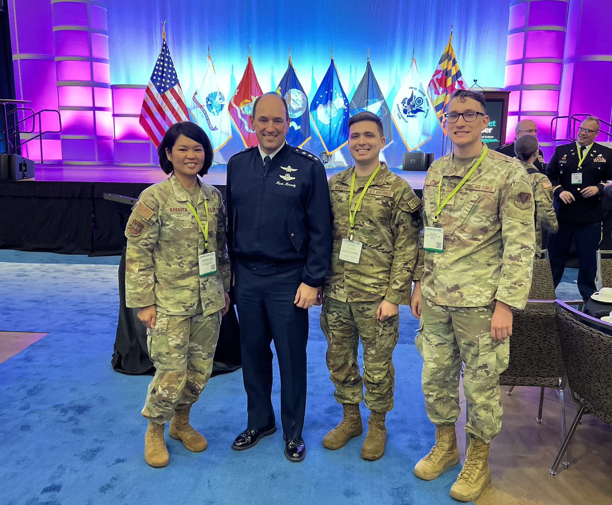 16AF_CC's tweet photo. Had the privilege of speaking at yesterday’s panel session at #AFCEATechNet with fellow cyber component commanders and leaders. Very impactful engaging with our community of cyber professionals and industry partners who are so vital to competing and winning in competition. https://t.co/RdYcsnp5gL