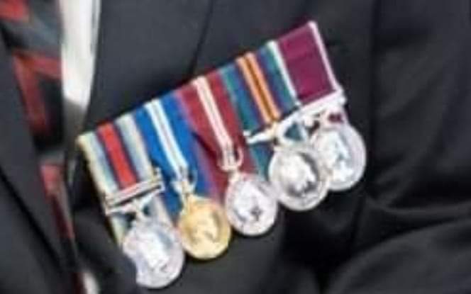 IF ANYONE SEES OR HEARS ANYTHING OF THIS MEDAL BAR BEING PASSED ON / SOLD PLEASE CONTACT POLICE ASAP.
STOLEN SEAHAM /DURHAM/SUNDERLAND  AREA 
SCOTT ROBERTSON SERVICE NUMBER ENDS 53. TAKING POSESSIONS IS SICK, BUT STEALING MEDALS IS UNFORGIVABLE 
PLEASE SHARE.