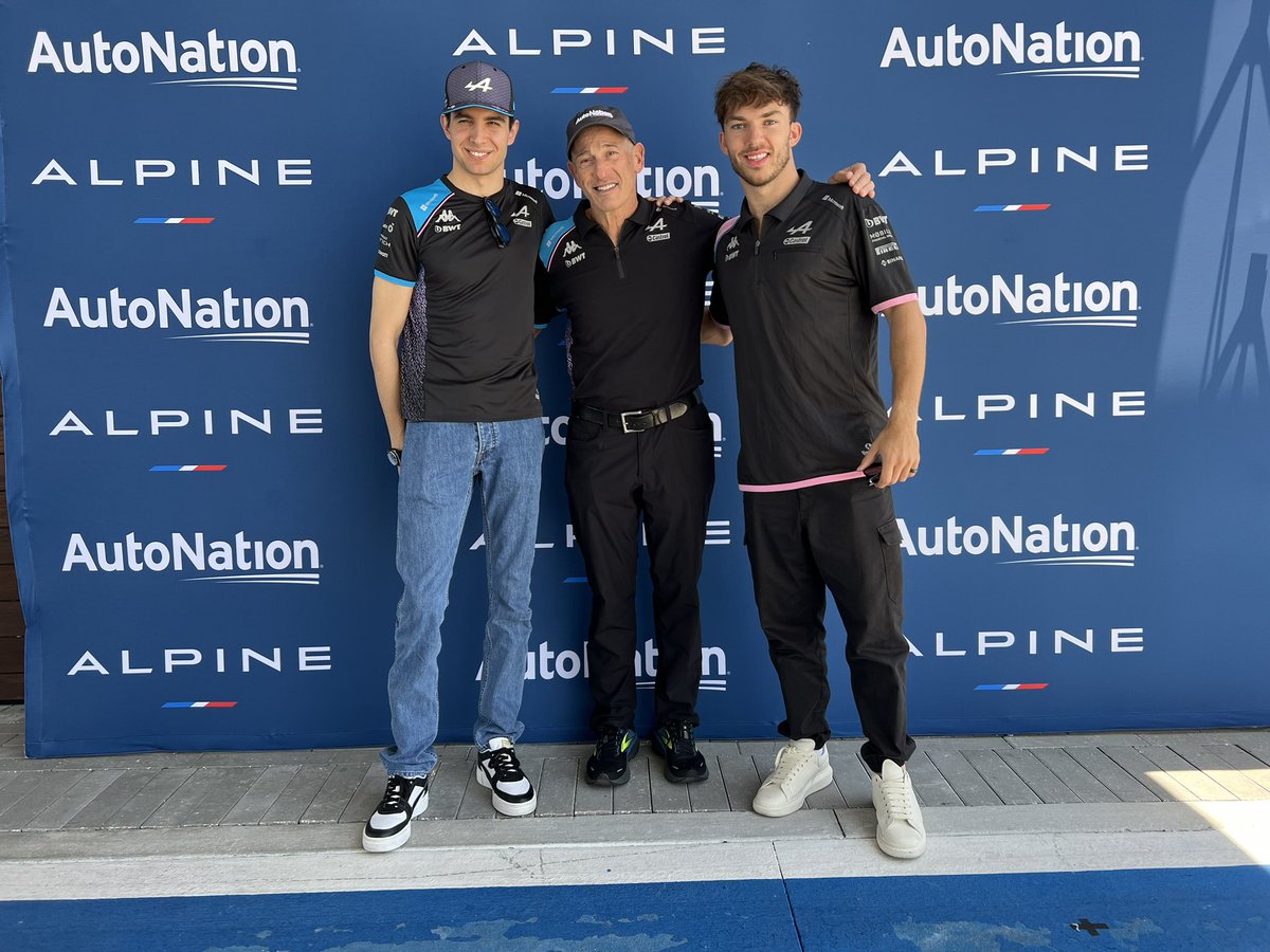 AutoNation's tweet photo. We are proud to have a team of champions who embody our values of excellence, passion, and commitment. ๐ Let's keep pushing the limits! #AutoNationRacing #MiamiGP #DRVPNK https://t.co/Ijze7KW2bk