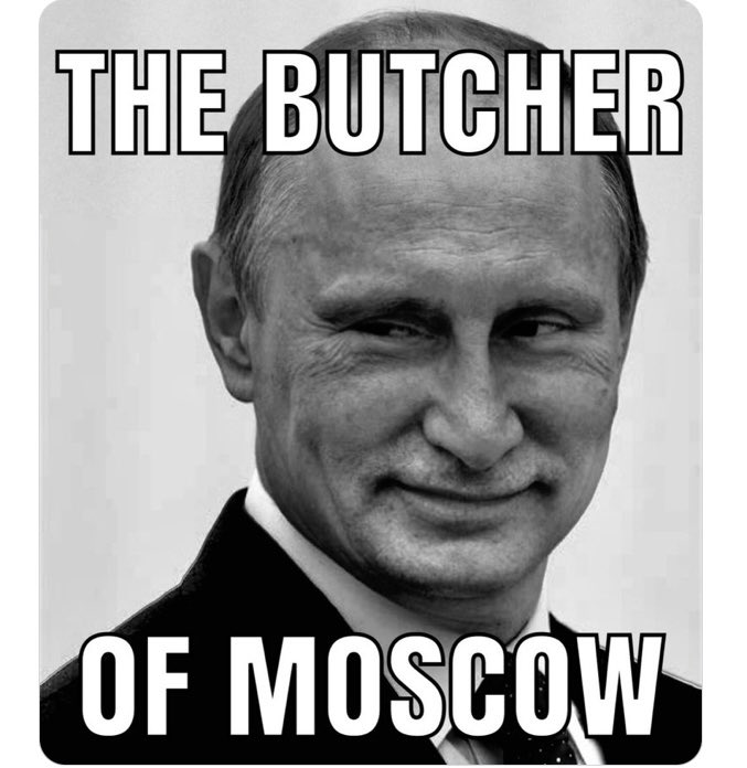 marlene4719's tweet photo. Zelenski didn’t start the war. 
Biden didn’t start the war. 
NATO didn’t start the war. 
The Ukraine war was started by this evil, vile, mother**ker and he alone can stop it. https://t.co/g1AX3Wxqal