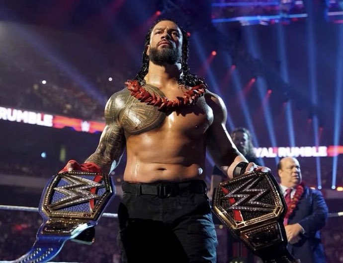 2QuarterDefense's tweet photo. It’s crazy how @WWERomanReigns beaten the last 3 Royal Rumble winners https://t.co/0SeOawudXB