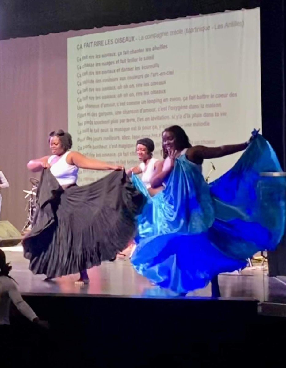MmeBishop's tweet photo. @StPaulOCSB Catholic Education Week Variety Show was a success!! So fun sharing the stage with our BSA Ss as we traveled to la Martinique par la musique et la danse! So so so proud of you all!  @OCSB_BEN @ocsbArts @ocsbNTIP https://t.co/RhHwaAjNP3