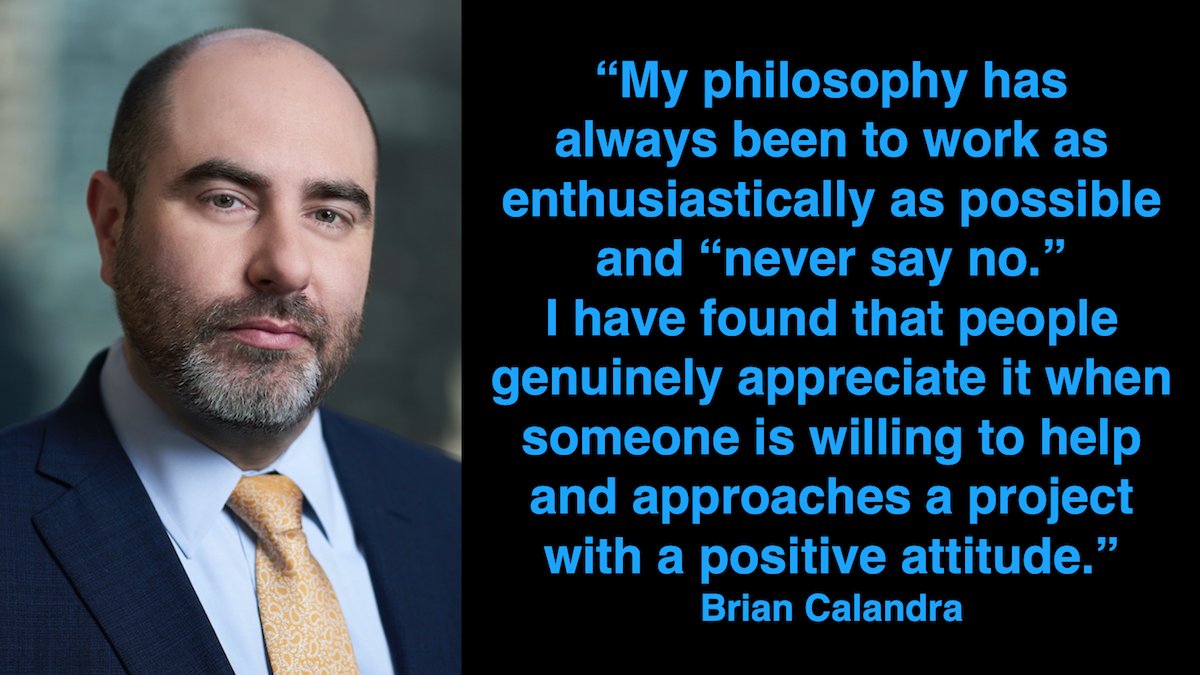 PomerantzLLP's tweet photo. Brian Calandra spoke with @lawdragon_news about the validation in representing defrauded #investors, thriving on the challenge of constructing a viable argument, and the satisfaction of persuading the court to rule in your favor. #PlaintiffsBar

Read more: https://t.co/eoFCyxNGVA https://t.co/7ladiScEMU