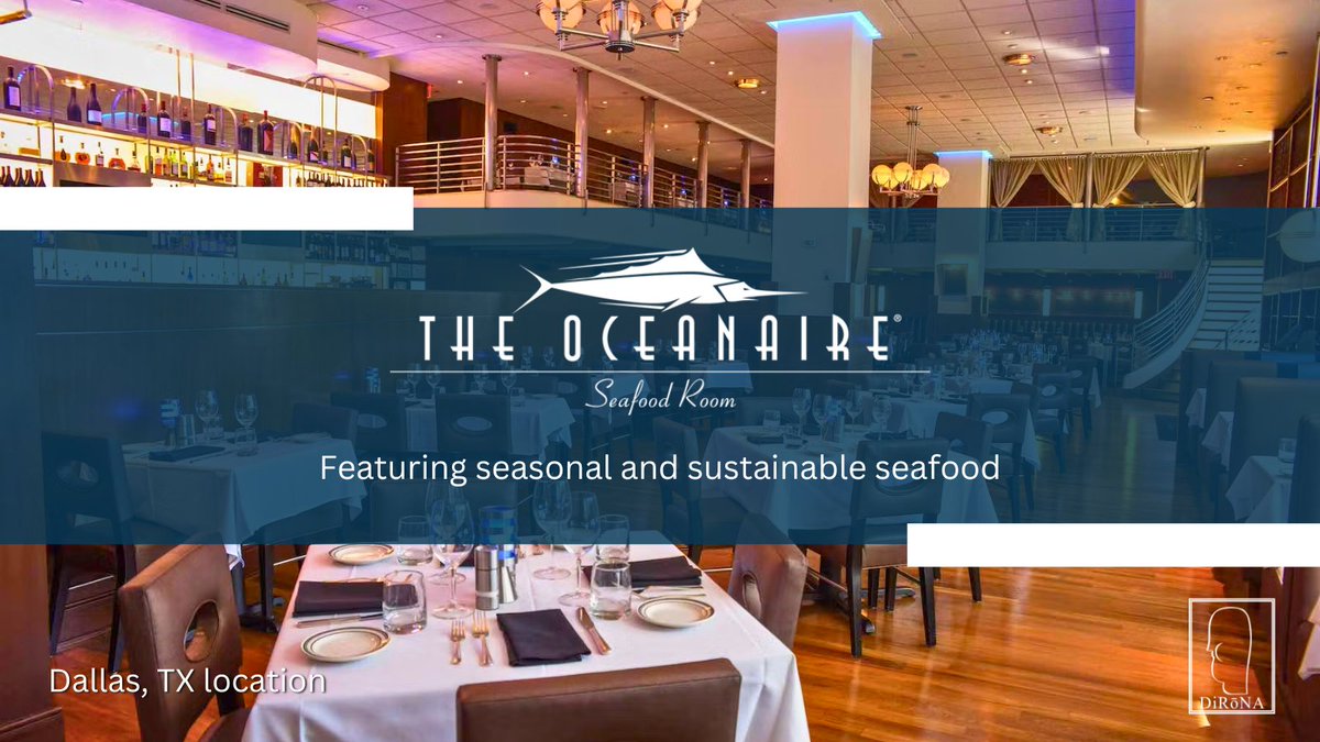 DiRoNAaward's tweet photo. ✨ The @Oceanaire Seafood Room - Dallas ✨
Featuring seasonal and sustainable seafood that is flown in fresh daily, the chef-driven menu proves seafood can be truly exceptional.
Learn more » https://t.co/hC3YVR9shf 
🍽️ #finedining #restaurantawards #DiRoNAdining #UpscaleDining https://t.co/YeUGs36e7V