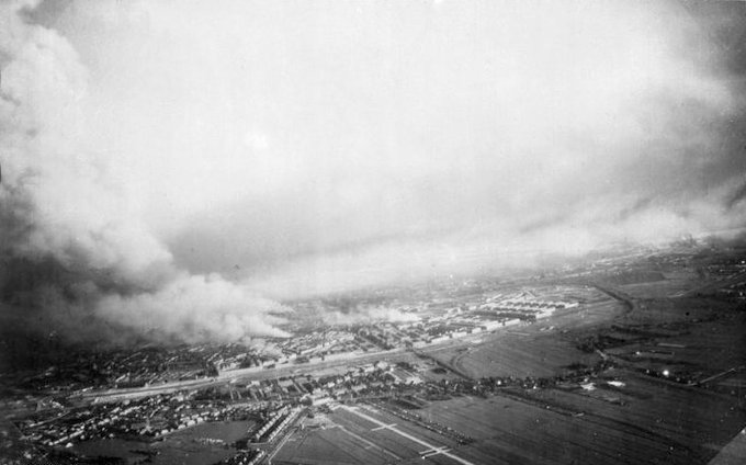 On this day in 1940, Luftwaffe bombers flatten Rotterdam leaving more than 800 Dutch civilians dead. Britain condemns the raid and within 24 hours retaliates against targets inside Germany.