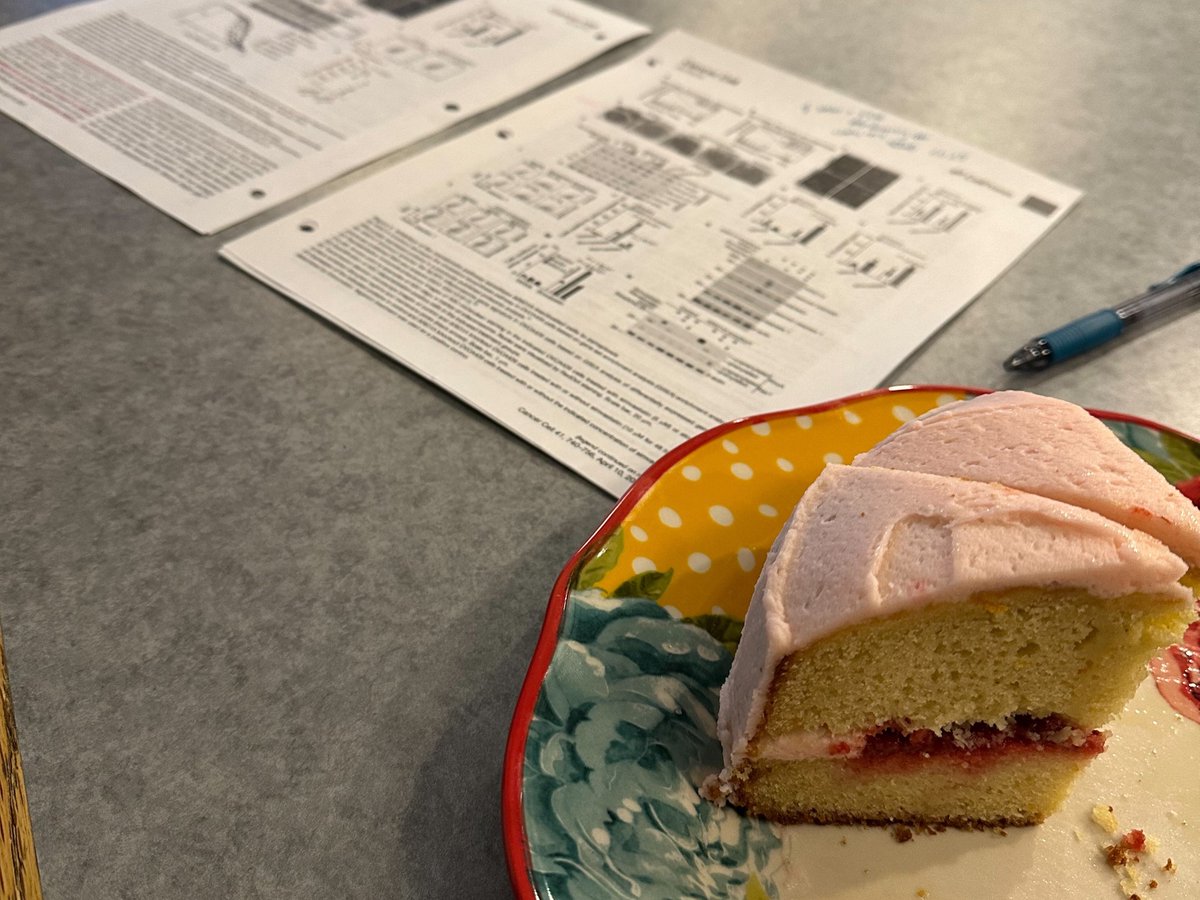 Always fun to share my bakes with the lab  #strawberryseason 🙂