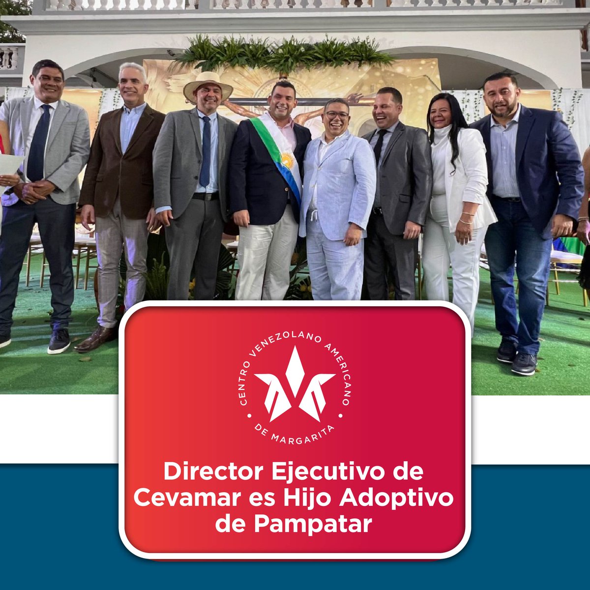 accevamar's tweet photo. Nuestro director Ejecutivo Jhonatan Rodríguez, fue declarado Hijo Adoptivo de Pampatar, por parte del Concejo Municipal de Maneiro, en reconocimiento a más de 15 años trabajando en el área social y de derechos humanos.
#Cevamar #HijoAdoptivoPampatar #trabajoyesfuerzo
#Pampatar https://t.co/nwGQlUvE0j
