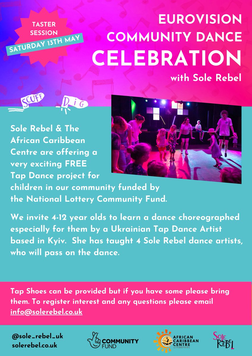 Liverpool! Calling all Children ages 4-12 years We're excited to offer FREE dance classes & a performance opportunity May- July Saturdays from May 13th - July 1st 11-12.00 4-7 years & 12-13.00 8-12 years The African Caribbean Centre Funded by @TNLCommunityFund