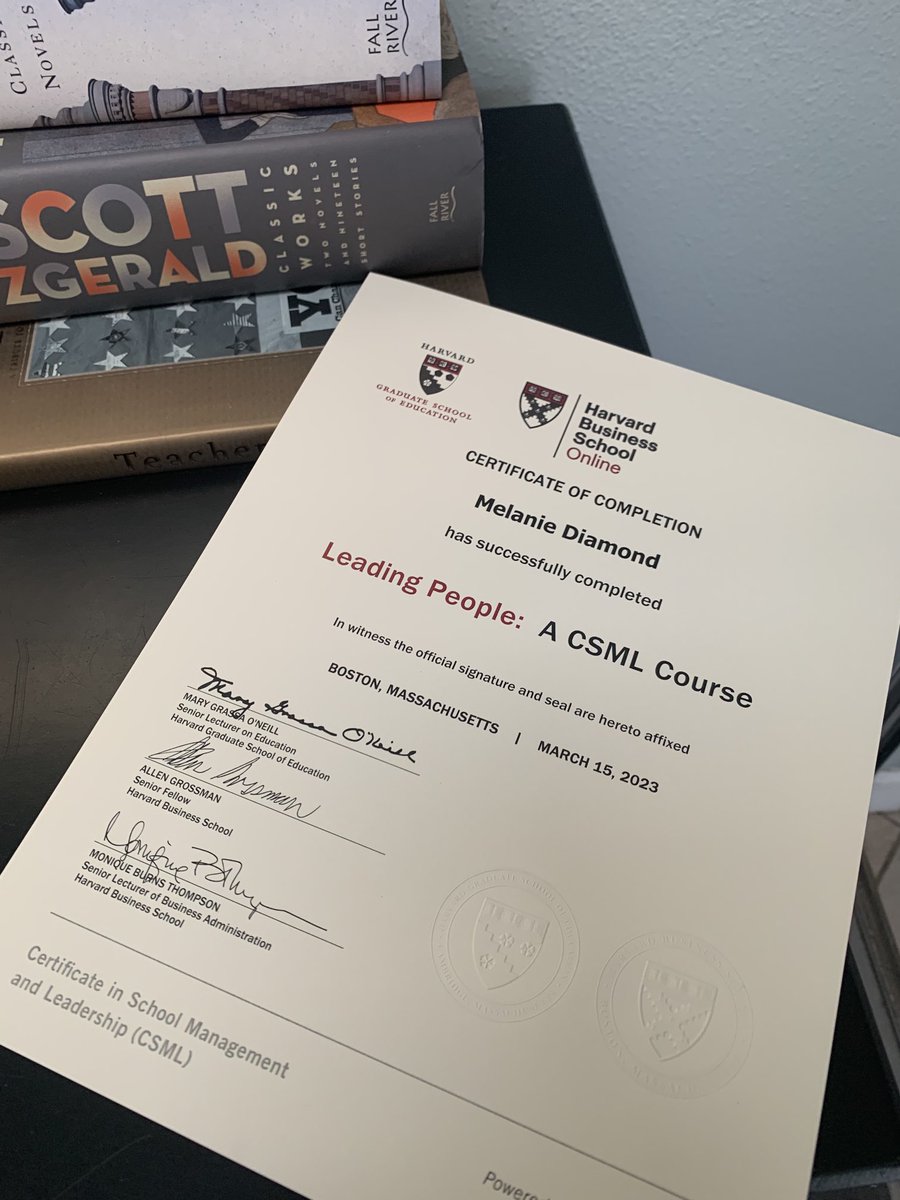 Finished another ⁦<a href="/hgse/">Harvard Graduate School of Education (HGSE)</a>⁩ course! Always learning, always growing ⁦<a href="/NBPSEagles/">North Broward Prep</a>⁩