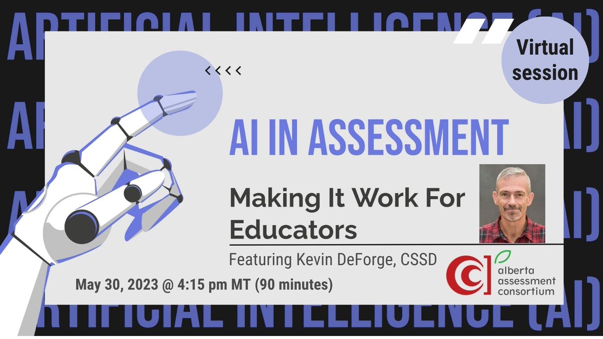 Session on how AI is revolutionizing the way assessments are conducted in K-12 schools. Explore the innovative ways in which AI can be used to support both teachers and students in the areas of formative, summative and differentiated assessment. bit.ly/3oYkyxY