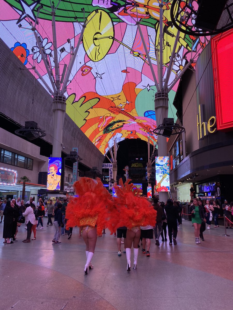 The showgirl/busker scam has gotten out of control. After a photo, they’re insisting visitors pay $60-80 for each busker. Worse downtown, as visitors believe they work for Fremont Street Experience. Buskers can’t charge anything, tips are voluntary. Don’t feed the pigeons.