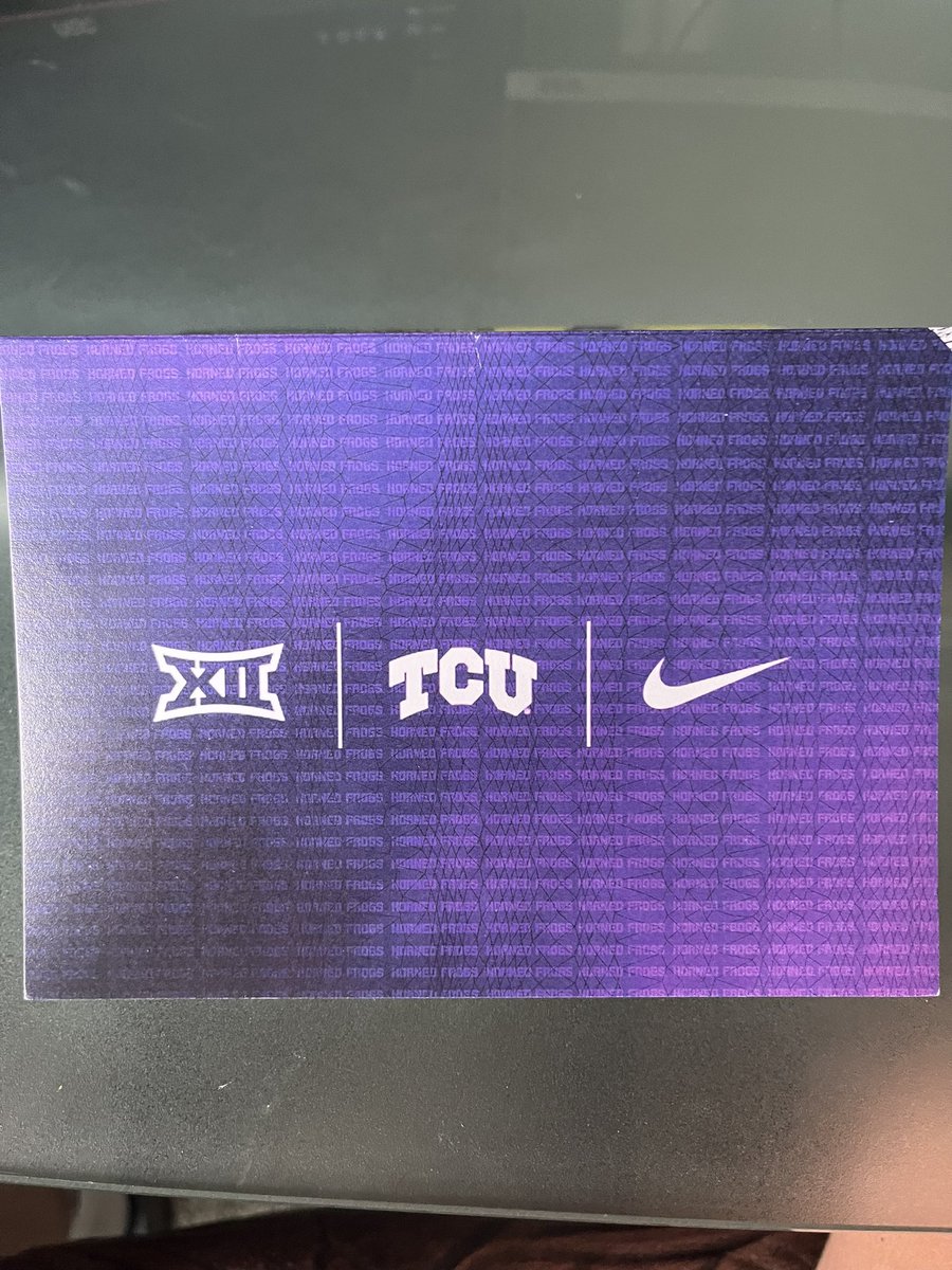 Thanks @MTommerdahl for the hand written letter from @TCUFootball!