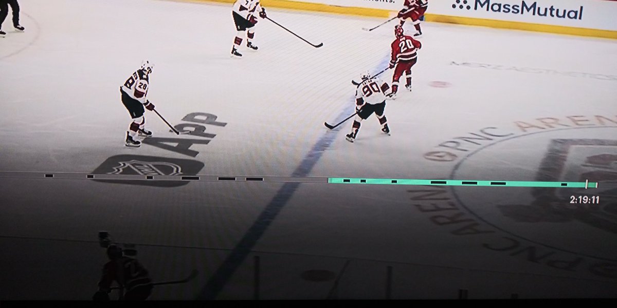 thejonjohn's tweet photo. Puck does NOT look across the blue line, but the Canes player at the bottom of the screen certainly does... https://t.co/h3x4PHKCJl