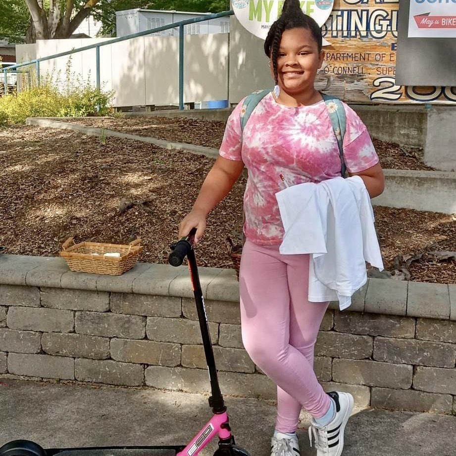 Many biked and rolled to school today!  In one heartwarming story we received from a partner, one young girl taught herself how to a ride a bike in a few days just so she could participate in #nationalbiketoschoolday