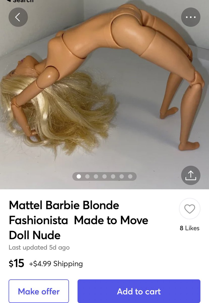 What a creative way to show a doll is articulated