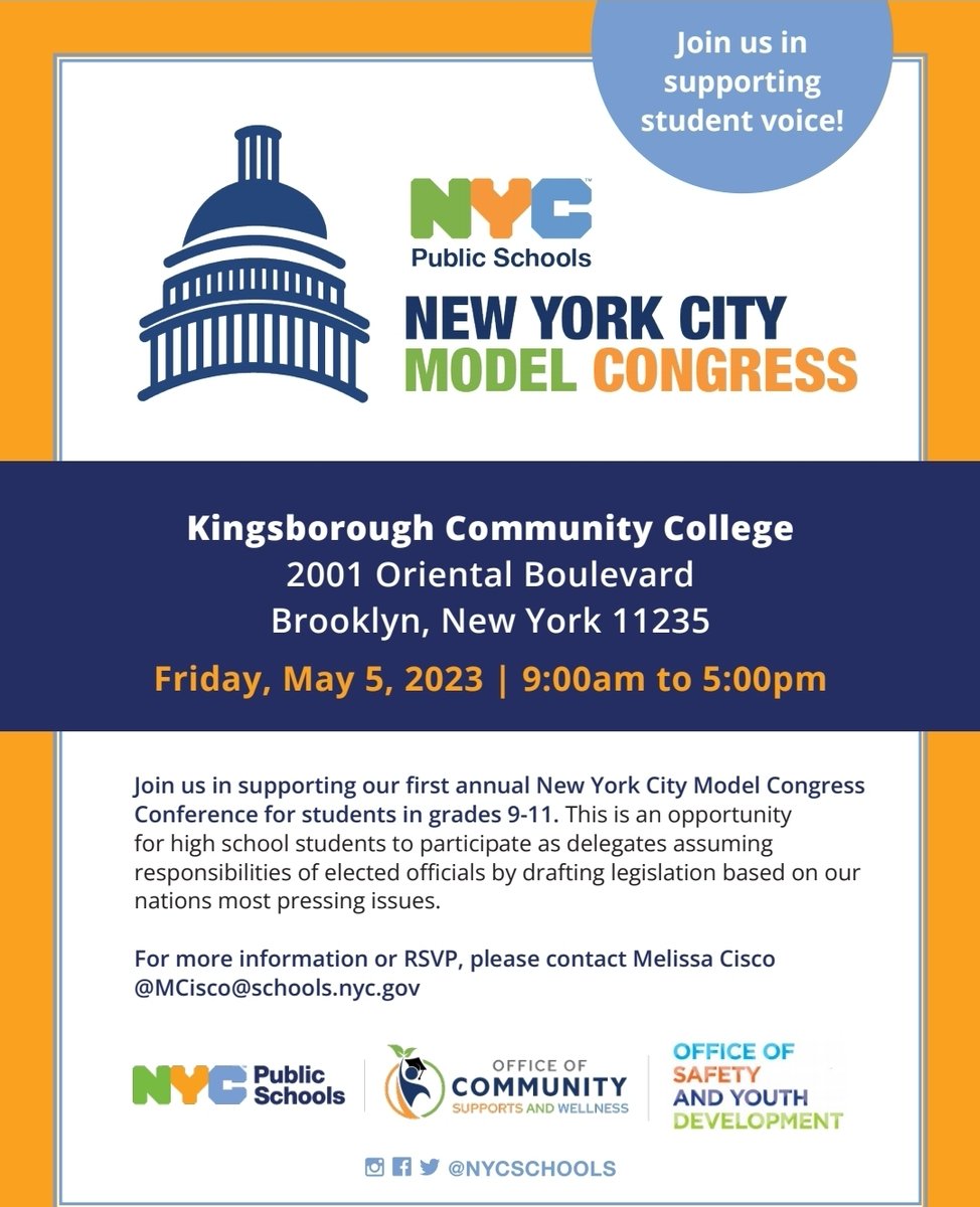 TheDSCW's tweet photo. We look forward to this amazing opportunity as our students prepare to participate in our first annual Model Congress Conference! A special shoutout to #yalemodelcongress for partnering with us to host this year's conference! https://t.co/KNoUeemMkV