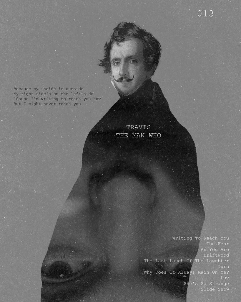 guille_RdF's tweet photo. Un homenaje a mi disco favorito de toda la vida! Podría vivir en una isla desierta sólo con este álbum y no me cansaría jamás!! 
•
•
•
•
•
#365posterchallenge #travis #TheManWho #collageartwork #posterdesigner #musicposter #britpop #postercollage… https://t.co/XL33lLpH6j https://t.co/LnMFLnMfNH